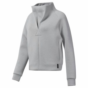 Reebok Training Supply Cowl Neck Top Sweatshirt Damen - Grau - DE 072-FIQ